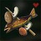 Fish and Mushroom Skewer